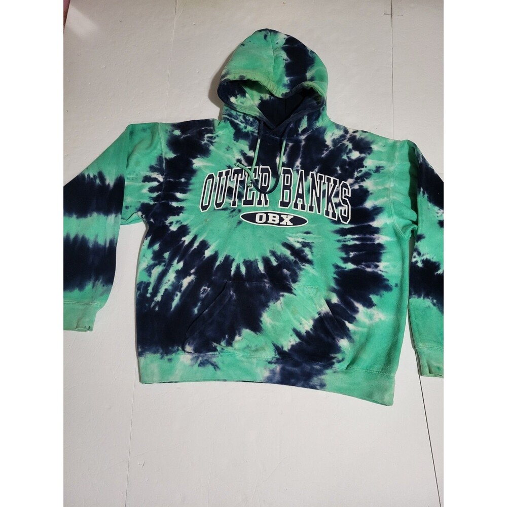 (#C) Outer Banks Long Sleeves  Tie Dye Pullover Size Women's Large Multicolor